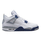 Air Jordan 4 Retro White Midnight Navy Streetwearart