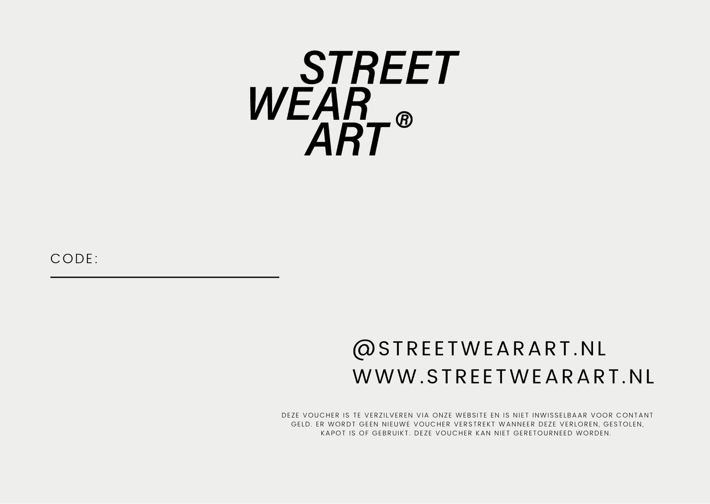 GIFTCARD Streetwearart