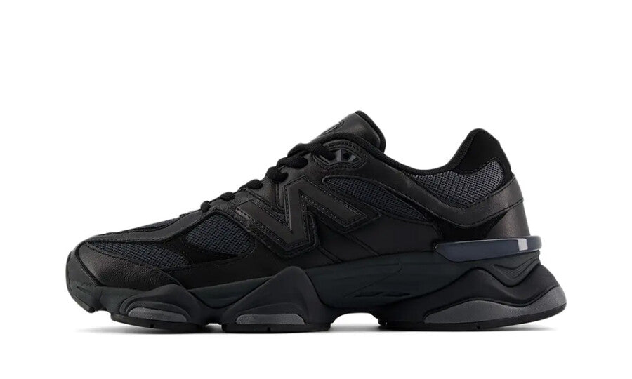 New Balance 9060 Triple Black Leather