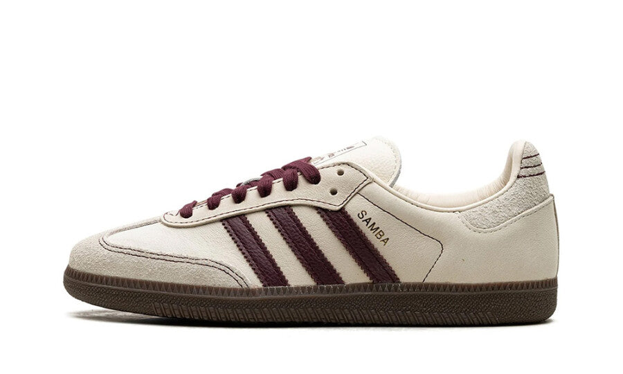 adidas Samba OG Wonder White Maroon (W)