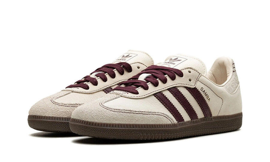 adidas Samba OG Wonder White Maroon (W)