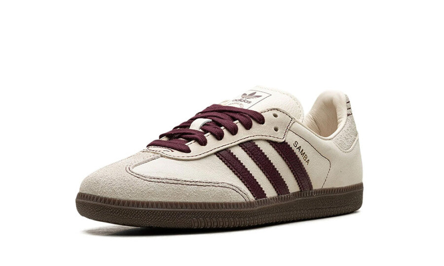 adidas Samba OG Wonder White Maroon (W)